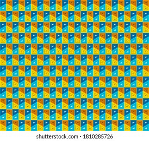 Hexagon structure Dark geometric Abstract technology background