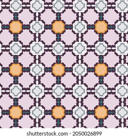Hexagon symmetrical seamless patterns. Vector. EPS 10.