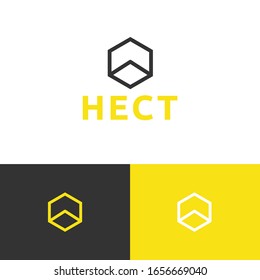 Hexagon Logo-Design. Vektorillustration für das Unternehmensgeschäft. Trendy Eps10
