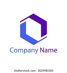 Hexagon-Tech-Logo für Ihr Unternehmen