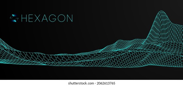 Hexagon technology background. Future technology medical background. Global social network computer technology. Biomedical science EPS 10.