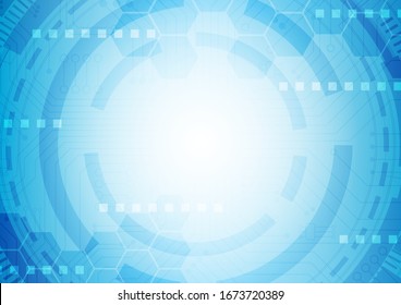 fondo de tecnología hexagonal con tarjeta de circuitos flexibles sistema de conexión de datos digitales de alta tecnología y diseño electrónico informático