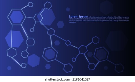 Hexagon Technology Line Texture Background 