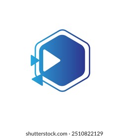 Ilustración de diseño de logotipo de tecnología hexagonal adecuada para su negocio