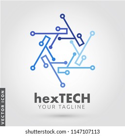 Logotipo/icono de la tecnología Hexagon