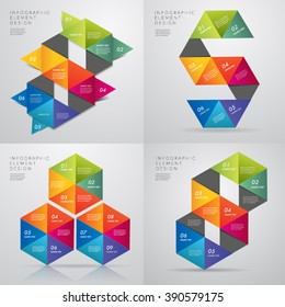 Hexagon template infographic design, for presentation business.