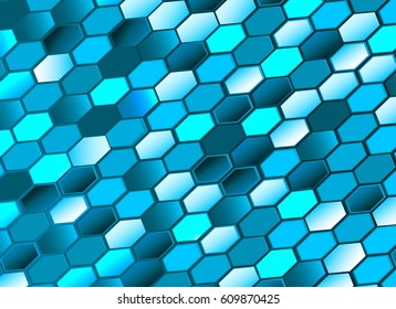 Hexagon texture background graphic vector