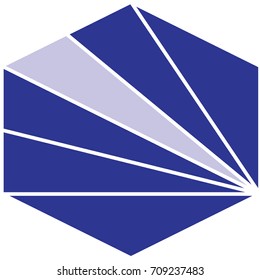 Hexagon tile pattern.