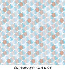 Hexagon tiles. Seamless vector pattern
