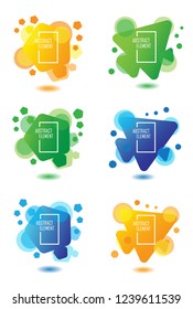 hexagon and triangle abstract element background with modern concept