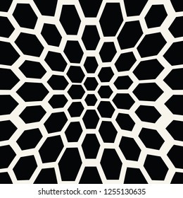 hexagon trippy seamless pattern, minimal geometric background print texture