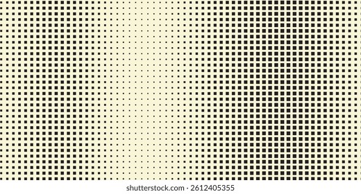 Hexagon Vector Abstract Geometric Technology Background. Halftone Hex Retro Simple Pattern. Minimal 80s Style Dynamic Tech Wallpaper