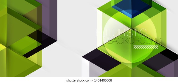 Presentación de negocios de vectores de hexagón o plantilla de folletos, diseño moderno de tecnología, ilustración de vectores