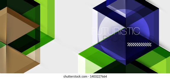 Presentación de negocios de vectores de hexagón o plantilla de folletos, diseño moderno de tecnología, ilustración de vectores