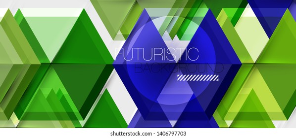 Presentación de negocios de vectores de hexagón o plantilla de folletos, diseño moderno de tecnología, ilustración de vectores