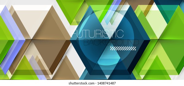 Presentación de negocios de vectores de hexagón o plantilla de folletos, diseño moderno de tecnología, ilustración de vectores