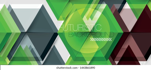 Hexagon vector business presentation or brochure template, technology modern design, vector illustration