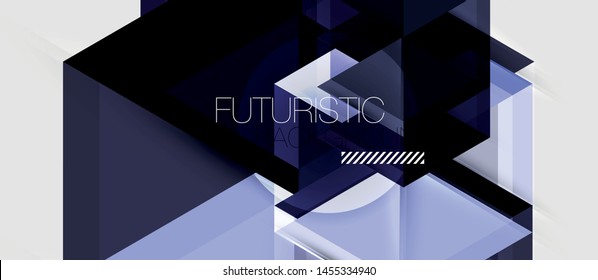 Presentación de negocios de vectores de hexagón o plantilla de folletos, diseño moderno de tecnología, ilustración de vectores