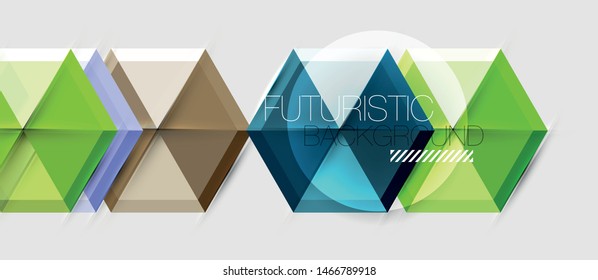 Hexagon vector business presentation or brochure template, technology modern design, vector illustration