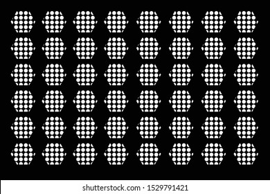 hexagon vector with circle white for wallpaper.