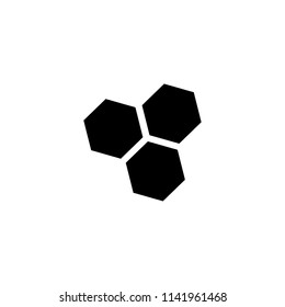 Hexagon vector icon