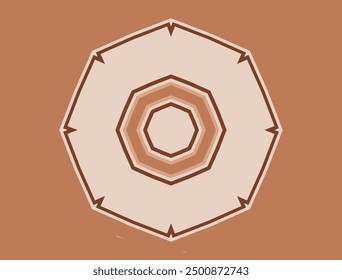 Hexagon vector icon, Outline Filled Vector Sign, isolated transparent,arrows, digitization, technology
