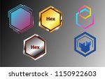 Hexagon vector image