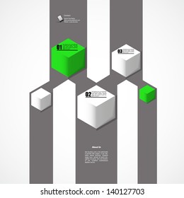 hexagon vector infographics