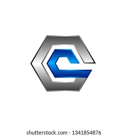Hexagon - Vector logo concept illustration. Hexagon geometric polygonal logo