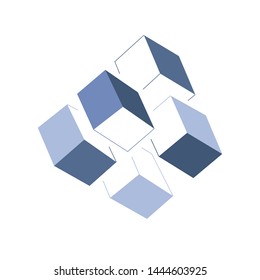 Hexagon - Vector logo concept illustration. Hexagon geometric polygonal logo.  Vector logo template. Design element