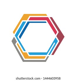 Hexagon - Vector logo concept illustration. Hexagon geometric polygonal logo. Vector logo template. Design element