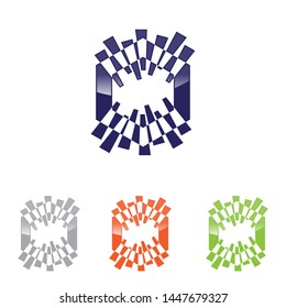 Hexagon - Vector logo concept illustration. Hexagon geometric polygonal logo