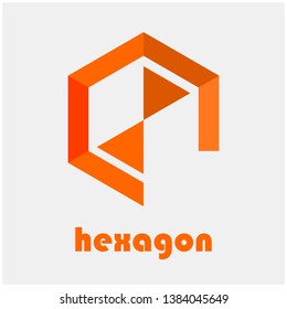 Hexagon vector logo suitable for companies