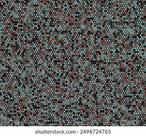 Hexagon vector pattern. Geometric shapes of varied style and color. Small hexagon shapes. Tileable pattern. Seamless background. Stylish vector illustration.