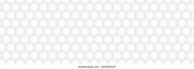 Hexagon vector seamless pattern, honeycomb geometric background, mosaic grid texture, beehive template. Abstract illusration