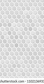 Hexagon vector texture. Hexagonal grid repeat pattern. Geometric pattern monochrome structure, graphic hexagon repeat background illustration