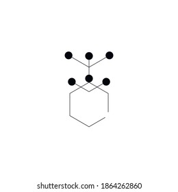 Hexagón para diseño de fondo web. Plantilla moderna de diseño infográfico