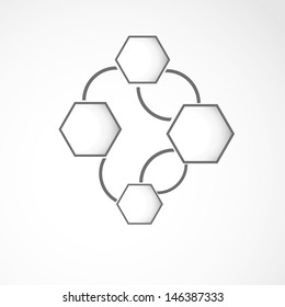 Hexagon web design