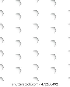 Hexagon White Background Design