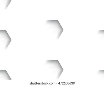 Hexagon White Background Design