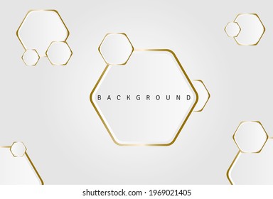 hexagon white background, elegant background design, white background