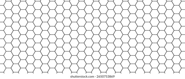 Fundo branco hexágono. Grelha geométrica. Textura em favo de mel. Papel de parede de mel. Estrutura hex. Parede de mosaico. Apresentação comercial. Banner de célula de polígono. Dados do computador. eps10