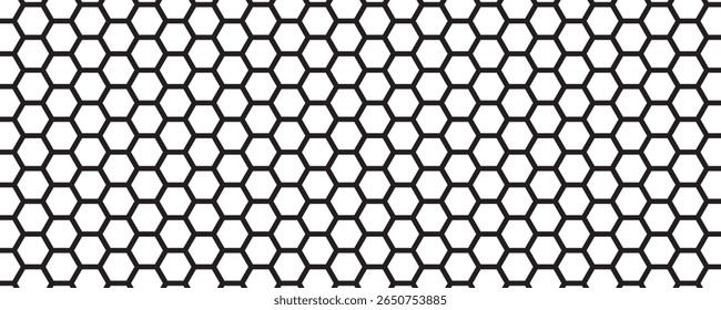 Fundo branco hexágono. Grelha geométrica. Textura em favo de mel. Papel de parede de mel. Estrutura hex. Parede de mosaico. Apresentação comercial. Banner de célula de polígono. Dados do computador. Ilustração vetorial. eps10
