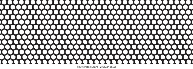 Sechseck, weißer Hintergrund. Geometrisches Raster. Wabenstruktur. Honigtapete. Hexstruktur. Mosaikmauer. Nahtloser geometrischer Hexagon-Hintergrund. 