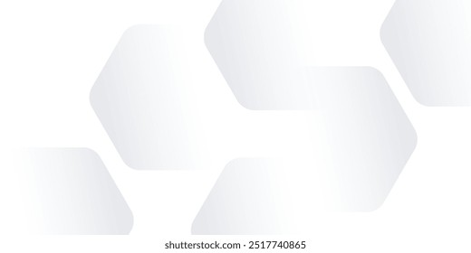 hexagon white geometric background with diamond and triangle shapes layered pattern design