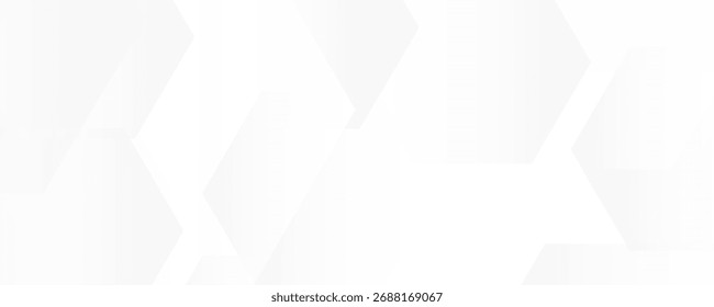 hexagon white geometric background with diamond and triangle shapes layered pattern design