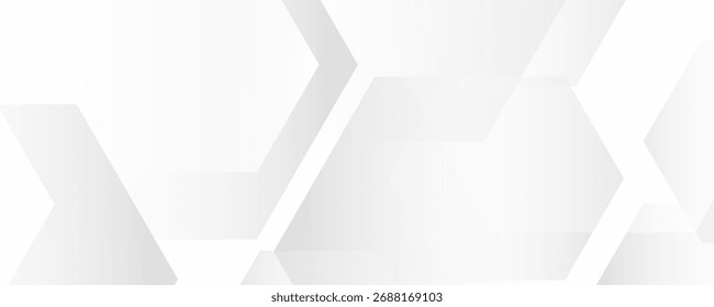 fundo geométrico branco hexágono com diamante e formas de triângulo em camadas design de padrão