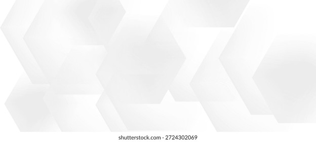 Fondo geométrico blanco hexagonal con Formas de diamante y triángulo diseño de patrón en capas