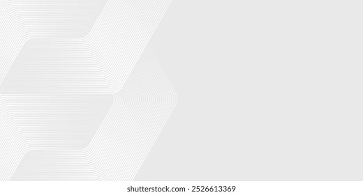 Hexágono branco onda cinza luz tecnologia textura fundo. Abstrato Big Data conceito digital arte simples