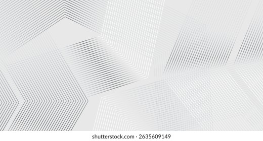 Fondo de textura de tecnología de luz de onda gris blanco hexagonal. Abstractas concepto digital de big data arte simple abstracto moderno